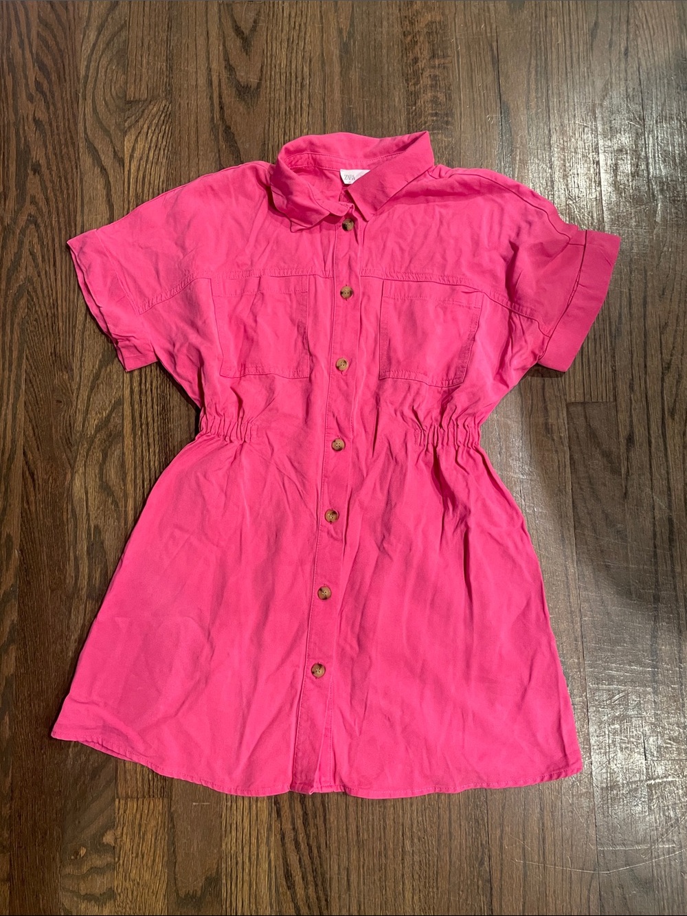 ZARA Hot Pink Kids Button-Down Shirt